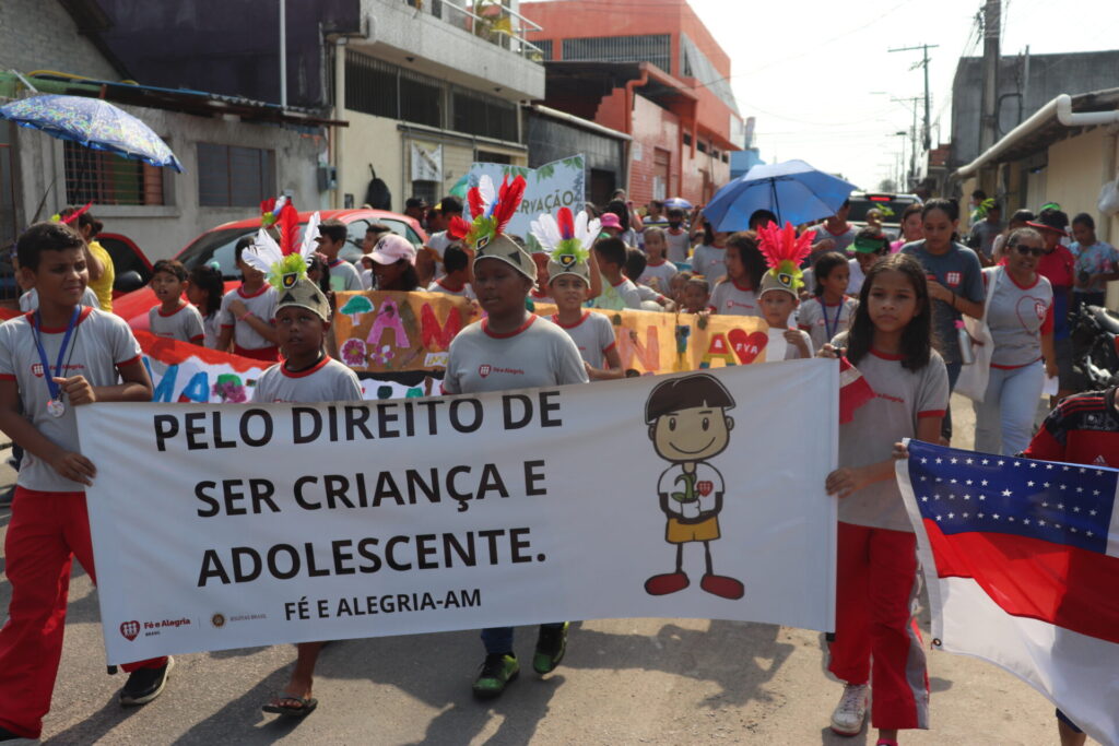 “Pelo direito de ser criança e adolescente” é tema da caminhada do Fé e Alegria AM