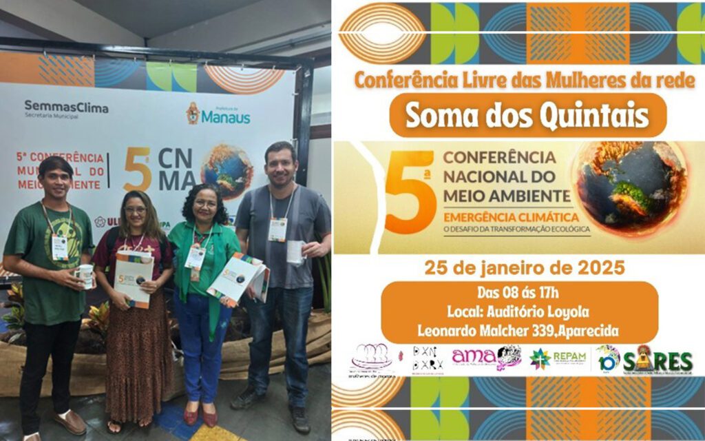 Sares participa da 5ª Conferência Municipal do Clima e prepara a Conferência do Clima das Mulheres da Rede Soma dos Quintais