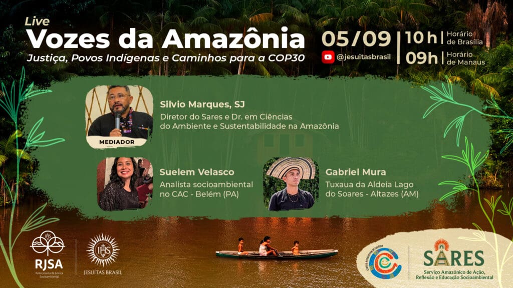 Live “Vozes da Amazônia: Justiça, Povos Indígenas e Caminhos para a COP30”