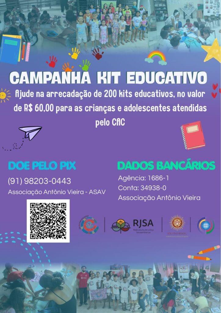 Centro Alternativo de Cultura lança Campanha Kit Educativo 2026
